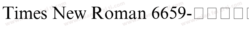 Times New Roman 6659字体转换